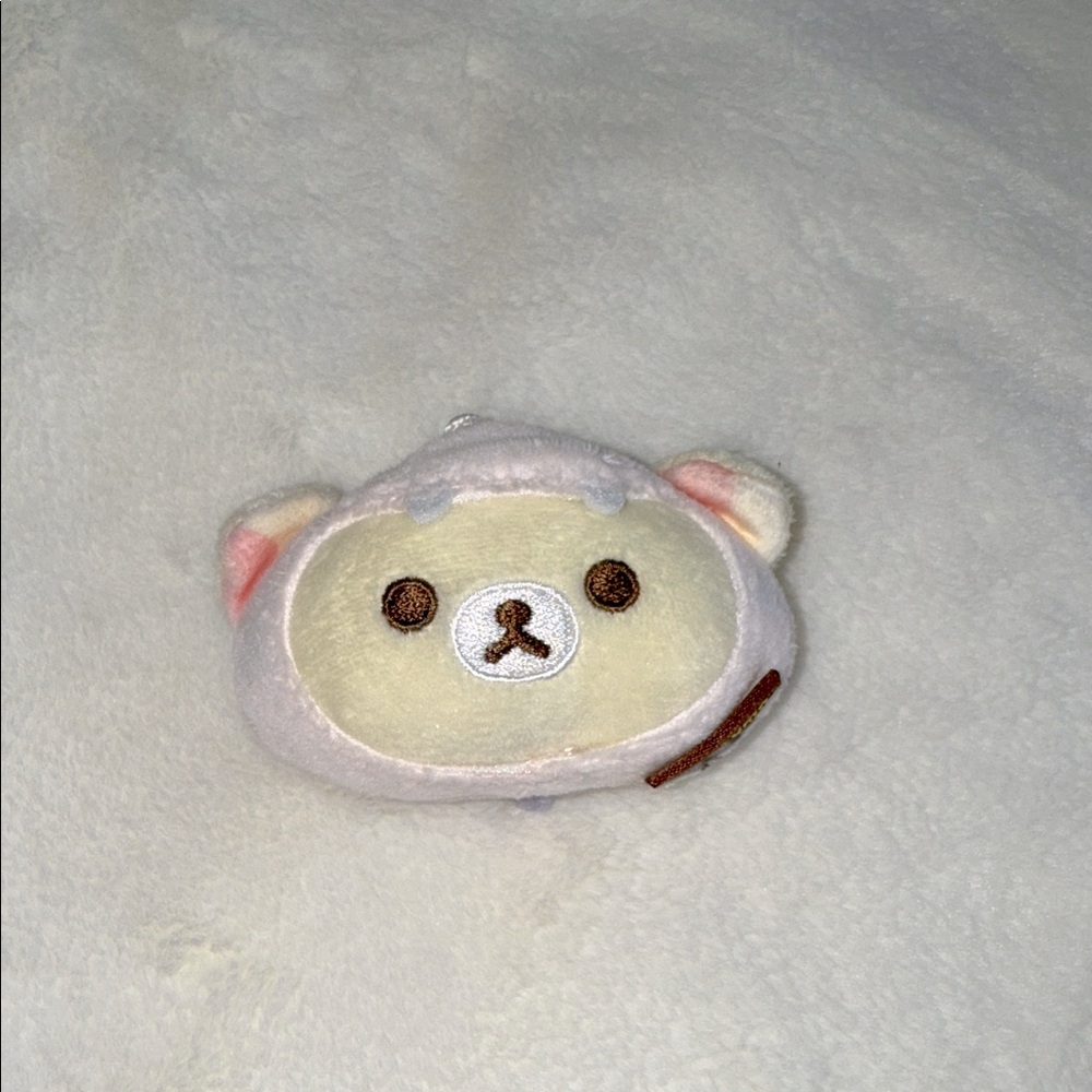 Cute Plush Bear‎ Toy for Small Pets - Cream and Pink